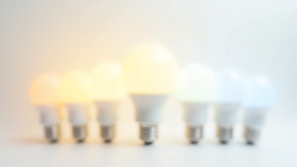 LED-Glühbirnen in verschiedenen Fassungen und Farbtönen auf weißem Hintergrund